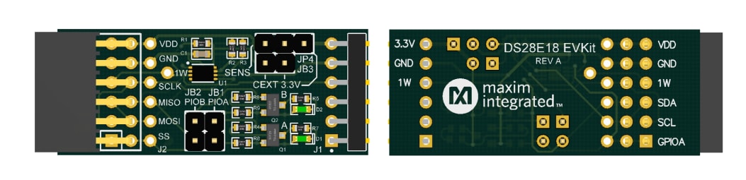 Circuit de localisation - Analog Devices Inc. Système d'évaluation DS28E18EVKIT
